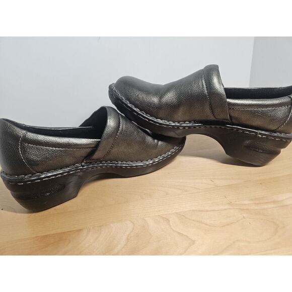 Born Concept BOC Women Peggy Clog Pewter Metallic Gray Shoe Size 9 Nurse RN - Picture 7 of 9
